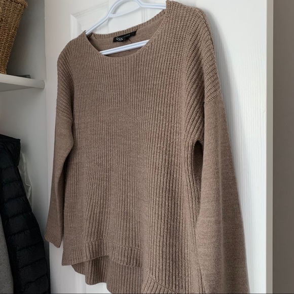 3 for $15 89th & Madison Taupe Knit Sweater - Picture 3 of 7
